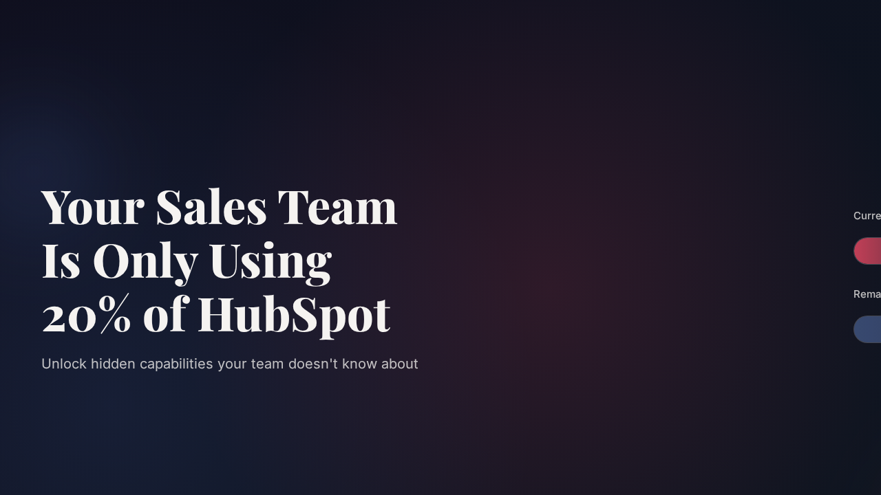 Your Sales Team Is Only Using 20% of HubSpot: Here's the Other 80%